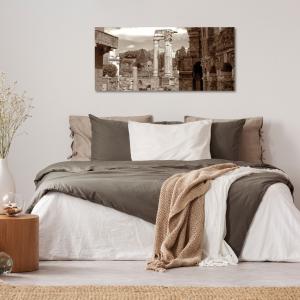Lupia - Quadro moderno su Tela Canvas DEEP 65X143 cm, con paesaggi e localismi italiani, per casa, soggiorno, capezzale camera da letto, hotel, ufficio, ROMA - FORI SCORCIO                    del brand Lupia, categoria: Arredo e decorazioni > Quadri e Tele > Quadri cittÃ  e Localismi.