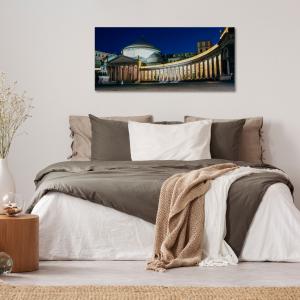 Lupia - Quadro moderno su Tela Canvas DEEP 65X143 cm, con paesaggi e localismi italiani, per casa, soggiorno, capezzale camera da letto, hotel, ufficio, NAPOLI - PIAZZA PLEBISCITO NOTTE       del brand Lupia, categoria: Arredo e decorazioni > Quadri e Tele > Quadri cittÃ  e Localismi.