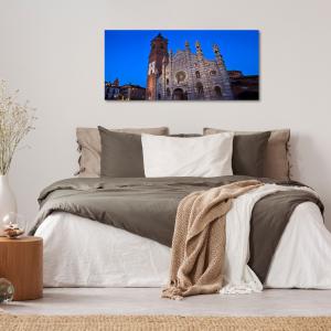 Lupia - Quadro moderno su Tela Canvas DEEP 65X143 cm, con paesaggi e localismi italiani, per casa, soggiorno, capezzale camera da letto, hotel, ufficio, MONZA - DUOMO                          del brand Lupia, categoria: Arredo e decorazioni > Quadri e Tele > Quadri cittÃ  e Localismi.