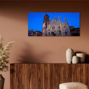 Lupia - Quadro moderno su Tela Canvas DEEP 65X143 cm, con paesaggi e localismi italiani, per casa, soggiorno, capezzale camera da letto, hotel, ufficio, MONZA - DUOMO                          del brand Lupia, categoria: Arredo e decorazioni > Quadri e Tele > Quadri cittÃ  e Localismi.