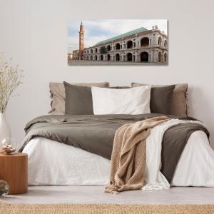 Lupia - Quadro moderno su Tela Canvas DEEP 65X143 cm, con paesaggi e localismi italiani, per casa, soggiorno, capezzale camera da letto, hotel, ufficio, VICENZA - BASILICA                     del brand Lupia, categoria: Arredo e decorazioni > Quadri e Tele > Quadri cittÃ  e Localismi.
