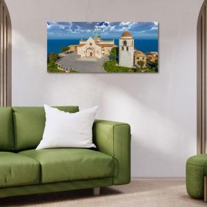 Lupia - Quadro moderno su Tela Canvas DEEP 65X143 cm, con paesaggi e localismi italiani, per casa, soggiorno, capezzale camera da letto, hotel, ufficio, ANCONA - CATTEDRALE DI SAN CIRIACO     del brand Lupia, categoria: Arredo e decorazioni > Quadri e Tele > Quadri cittÃ  e Localismi.