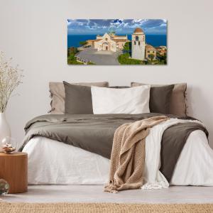 Lupia - Quadro moderno su Tela Canvas DEEP 65X143 cm, con paesaggi e localismi italiani, per casa, soggiorno, capezzale camera da letto, hotel, ufficio, ANCONA - CATTEDRALE DI SAN CIRIACO     del brand Lupia, categoria: Arredo e decorazioni > Quadri e Tele > Quadri cittÃ  e Localismi.