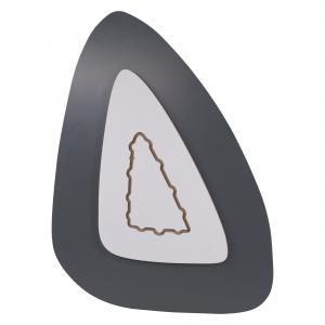 Lupia - Specchio da Parete Irregolare, asimmetrico ORGANICO, Specchio moderno Camera Letto, Bagno, Ingresso, forma macchia, goccia, montaggio facile con pannello mdf posteriore, filo lucido - 49x69 cm del brand Lupia, categoria: Complementi d'arredo > Specchi e specchiere > Specchi da parete.