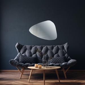 Lupia - Specchio da Parete Irregolare, asimmetrico ORGANICO, Specchio moderno Camera Letto, Bagno, Ingresso, forma macchia, goccia, montaggio facile con pannello mdf posteriore, filo lucido - 49x69 cm del brand Lupia, categoria: Complementi d'arredo > Specchi e specchiere > Specchi da parete.