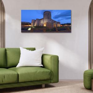Lupia - Quadro moderno su Tela Canvas DEEP 65X143 cm, con paesaggi e localismi italiani, per casa, soggiorno, capezzale camera da letto, hotel, ufficio, CATANIA - CASTELLO URSINO              del brand Lupia, categoria: Arredo e decorazioni > Quadri e Tele > Quadri cittÃ  e Localismi.