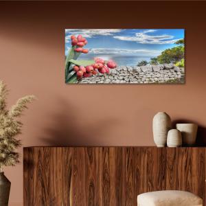 Lupia - Quadro moderno su Tela Canvas DEEP 65X143 cm, con paesaggi e localismi italiani, per casa, soggiorno, capezzale camera da letto, hotel, ufficio, PUGLIA - PAESAGGIO TIPICO SUD GIORNO   del brand Lupia, categoria: Arredo e decorazioni > Quadri e Tele > Quadri cittÃ  e Localismi.