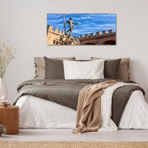 Lupia - Quadro moderno su Tela Canvas DEEP 65X143 cm, con paesaggi e localismi italiani, per casa, soggiorno, capezzale camera da letto, hotel, ufficio, BOLOGNA - NETTUNO                      del brand Lupia, categoria: Arredo e decorazioni > Quadri e Tele > Quadri cittÃ  e Localismi.