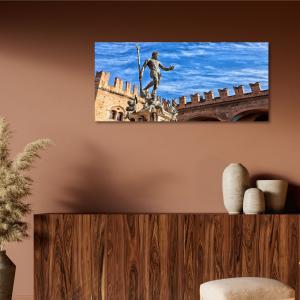 Lupia - Quadro moderno su Tela Canvas DEEP 65X143 cm, con paesaggi e localismi italiani, per casa, soggiorno, capezzale camera da letto, hotel, ufficio, BOLOGNA - NETTUNO                      del brand Lupia, categoria: Arredo e decorazioni > Quadri e Tele > Quadri cittÃ  e Localismi.