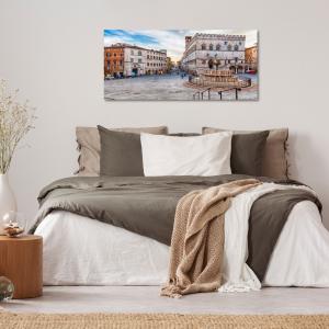 Lupia - Quadro moderno su Tela Canvas DEEP 65X143 cm, con paesaggi e localismi italiani, per casa, soggiorno, capezzale camera da letto, hotel, ufficio, PERUGIA - FONTANA MAGGIORE GIORNO      del brand Lupia, categoria: Arredo e decorazioni > Quadri e Tele > Quadri cittÃ  e Localismi.