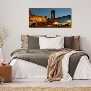 Lupia - Quadro moderno su Tela Canvas DEEP 65X143 cm, con paesaggi e localismi italiani, per casa, soggiorno, capezzale camera da letto, hotel, ufficio, BERGAMO - TORRE DEL COMUNE             del brand Lupia, categoria: Arredo e decorazioni > Quadri e Tele > Quadri cittÃ  e Localismi.