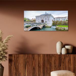 Lupia - Quadro moderno su Tela Canvas DEEP 65X143 cm, con paesaggi e localismi italiani, per casa, soggiorno, capezzale camera da letto, hotel, ufficio, TREVISO - PORTE ANTICHE                del brand Lupia, categoria: Arredo e decorazioni > Quadri e Tele > Quadri cittÃ  e Localismi.