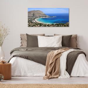 Lupia - Quadro moderno su Tela Canvas DEEP 65X143 cm, con paesaggi e localismi italiani, per casa, soggiorno, capezzale camera da letto, hotel, ufficio, PALERMO - PANORAMA GOLFO               del brand Lupia, categoria: Arredo e decorazioni > Quadri e Tele > Quadri cittÃ  e Localismi.