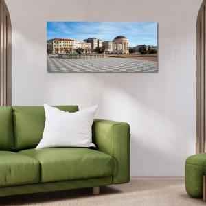 Lupia - Quadro moderno su Tela Canvas DEEP 65X143 cm, con paesaggi e localismi italiani, per casa, soggiorno, capezzale camera da letto, hotel, ufficio, LIVORNO - TERRAZZA MASCAGNI            del brand Lupia, categoria: Arredo e decorazioni > Quadri e Tele > Quadri cittÃ  e Localismi.