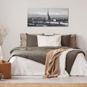 Lupia - Quadro moderno su Tela Canvas DEEP 65X143 cm, con paesaggi e localismi italiani, per casa, soggiorno, capezzale camera da letto, hotel, ufficio, TORINO - LA MOLE                       del brand Lupia, categoria: Arredo e decorazioni > Quadri e Tele > Quadri cittÃ  e Localismi.