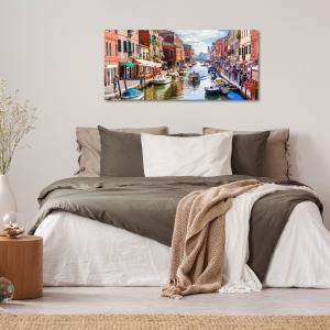 Lupia - Quadro moderno su Tela Canvas DEEP 65X143 cm, con paesaggi e localismi italiani, per casa, soggiorno, capezzale camera da letto, hotel, ufficio, VENEZIA - SCORCIO MURANO               del brand Lupia, categoria: Arredo e decorazioni > Quadri e Tele > Quadri cittÃ  e Localismi.
