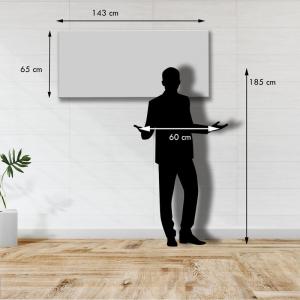 Lupia - Quadro moderno su Tela Canvas DEEP 65X143 cm, con paesaggi e localismi italiani, per casa, soggiorno, capezzale camera da letto, hotel, ufficio, ANCONA - RIVIERA DEL CONERO            del brand Lupia, categoria: Arredo e decorazioni > Quadri e Tele > Quadri cittÃ  e Localismi.