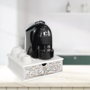 Contenitore Porta Capsule e Cialde caffÃ¨ Cassetto ORGANIZER White ALBERO ABBRACCIO 33x33 cm in legno per casa, cucina, angolo bar ufficio del brand Lupia, categoria: Tavola e cucina > Portapane, Contenitori e Organizer > Organizer.