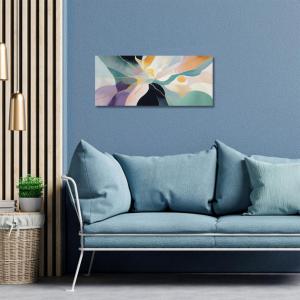 Lupia - Quadro moderno Canvas World ABSTRACT GALAXY, Stampa su Tela PVC, Telaio in Fibra di Legno, effetto marmo, 52x122 cm, per soggiorno capezzale camera da letto, ufficio del brand Lupia, categoria: Arredo e decorazioni > Quadri e Tele > Quadri su tela, disponibile su Vorreishop.