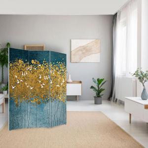 Lupia - Separe' per interni, Divisorio 135,6 x H 176 x P 3,1 cm FLYING TREES paravento 3 Ante in legno con Tele stampate fronte retro Soggetto unico del brand Lupia, categoria: Complementi d'arredo > Paraventi e separè > Paraventi decorativi bifacciali, disponibile su Vorreishop.