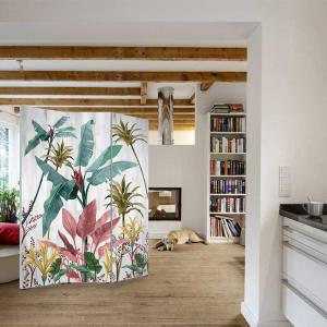 Lupia - Separe' per interni, Divisorio 135,6 x H 176 x P 3,1 cm BANANO GREY paravento 3 Ante in legno con Tele stampate fronte retro Soggetto unico del brand Lupia, categoria: Complementi d'arredo > Paraventi e separè > Paraventi decorativi bifacciali, disponibile su Vorreishop.