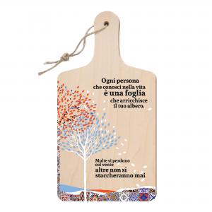 Lupia - Tagliere Decorativo con Manico, Frasi e disegni a Tema, colorato, Souvenir Artigianale, Appendibile in Cucina, Made in Italy, Legno multistrato del brand Lupia, categoria: Idee regalo e bomboniere > Bomboniere > Bomboniere Taglieri decorativi, disponibile su Vorreishop.