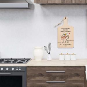Lupia - Tagliere Decorativo con Manico, Frasi e disegni a Tema, colorato, Souvenir Artigianale, Appendibile in Cucina, Made in Italy, Legno multistrato del brand Lupia, categoria: Idee regalo e bomboniere > Bomboniere > Bomboniere Taglieri decorativi, disponibile su Vorreishop.