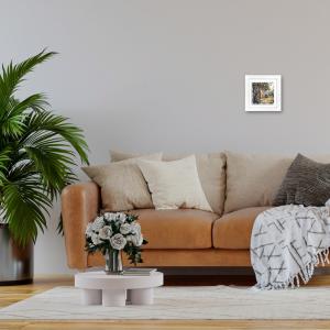 Lupia - Quadro moderno con paesaggi e localismi italiani, Ceramica e Stampa Rilievo, Cornice Legno Shabby Modern bianca, Decorazione Parete, Quadretti Soggiorno, 29x29 cm, PUGLIA PAESAGGIO SALENTINO del brand Lupia, categoria: Arredo e decorazioni > Quadri e Tele > Quadri su ceramica, disponibile su Vorreishop.