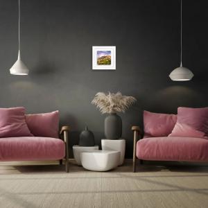 Lupia - Quadro moderno con paesaggi e localismi italiani, Ceramica e Stampa Rilievo, Cornice Legno Shabby Modern bianca, Decorazione Parete, Quadretti Soggiorno, 29x29 cm, PERUGIA PANORAMA del brand Lupia, categoria: Arredo e decorazioni > Quadri e Tele > Quadri su ceramica, disponibile su Vorreishop.