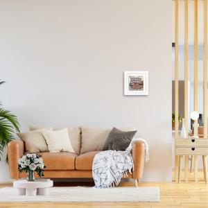 Lupia - Quadro moderno con paesaggi e localismi italiani, Ceramica e Stampa Rilievo, Cornice Legno Shabby Modern bianca, Decorazione Parete, Quadretti Soggiorno, 29x29 cm, PERUGIA FONTANA MAGGIORE del brand Lupia, categoria: Arredo e decorazioni > Quadri e Tele > Quadri su ceramica, disponibile su Vorreishop.