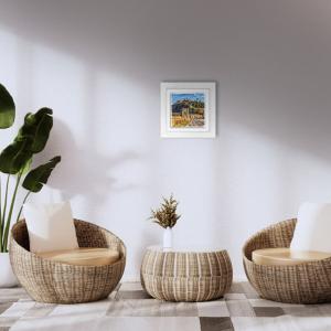 Lupia - Quadro moderno con paesaggi e localismi italiani, Ceramica e Stampa Rilievo, Cornice Legno Shabby Modern bianca, Decorazione Parete, Quadretti Soggiorno, 29x29 cm, ANCONA PANORAMA GIORNO del brand Lupia, categoria: Arredo e decorazioni > Quadri e Tele > Quadri su ceramica, disponibile su Vorreishop.