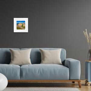 Lupia - Quadro moderno con paesaggi e localismi italiani, Ceramica e Stampa Rilievo, Cornice Legno Shabby Modern bianca, Decorazione Parete, Quadretti Soggiorno 29x29 cm ANCONA CATTEDRALE DI S.CIRIACO del brand Lupia, categoria: Arredo e decorazioni > Quadri e Tele > Quadri città e Localismi, disponibile su Vorreishop.