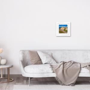 Lupia - Quadro moderno con paesaggi e localismi italiani, Ceramica e Stampa Rilievo, Cornice Legno Shabby Modern bianca, Decorazione Parete, Quadretti Soggiorno 29x29 cm ANCONA CATTEDRALE DI S.CIRIACO del brand Lupia, categoria: Arredo e decorazioni > Quadri e Tele > Quadri città e Localismi, disponibile su Vorreishop.