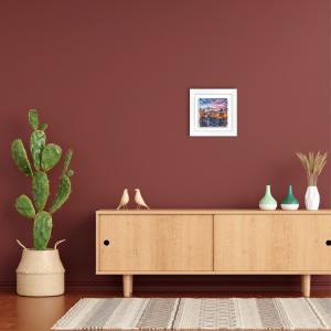 Lupia - Quadro moderno con paesaggi e localismi italiani, Ceramica e Stampa Rilievo, Cornice Legno Shabby Modern bianca Decorazione Parete Quadretti Soggiorno 29x29 cm TORINO PIAZZA SAN CARLO TWILIGHT del brand Lupia, categoria: Arredo e decorazioni > Quadri e Tele > Quadri su ceramica, disponibile su Vorreishop.
