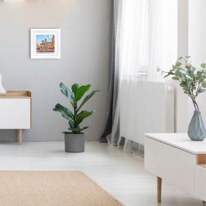 Lupia - Quadro moderno con paesaggi e localismi italiani, Ceramica e Stampa Rilievo, Cornice Legno Shabby Modern bianca, Decorazione Parete, Quadretti Soggiorno 29x29 cm BOLOGNA FONTANA NETTUNO GIORNO del brand Lupia, categoria: Arredo e decorazioni > Quadri e Tele > Quadri città e Localismi, disponibile su Vorreishop.