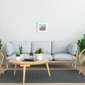 Lupia - Quadro moderno con paesaggi e localismi italiani, Ceramica e Stampa Rilievo, Cornice Legno Shabby Modern bianca, Decorazione Parete, Quadretti Soggiorno 29x29 cm BOLOGNA FONTANA NETTUNO GIORNO del brand Lupia, categoria: Arredo e decorazioni > Quadri e Tele > Quadri città e Localismi, disponibile su Vorreishop.