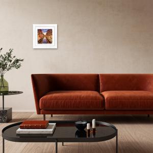 Lupia - Quadro moderno con paesaggi e localismi italiani, Ceramica e Stampa Rilievo, Cornice Legno Shabby Modern bianca, Decorazione Parete, Quadretti Soggiorno, 29x29 cm, MILANO NAVIGLI del brand Lupia, categoria: Arredo e decorazioni > Quadri e Tele > Quadri su ceramica, disponibile su Vorreishop.