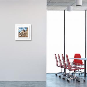 Lupia - Quadro moderno con paesaggi e localismi italiani Ceramica e Stampa Rilievo Cornice Legno Shabby Modern bianca Decorazione Parete Quadretti Soggiorno 29x29 cm NAPOLI BASILICA PIAZZA PLEBISCITO del brand Lupia, categoria: Arredo e decorazioni > Quadri e Tele > Quadri città e Localismi, disponibile su Vorreishop.