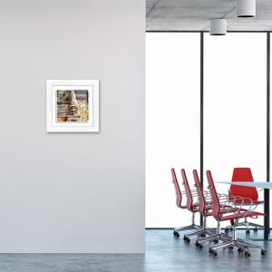 Lupia - Quadro moderno con paesaggi e localismi italiani, Ceramica e Stampa Rilievo, Cornice Legno Shabby Modern bianca, Decorazione Parete Quadretti Soggiorno 29x29 cm NAPOLI VICO DEL FICO PULCINELLA del brand Lupia, categoria: Arredo e decorazioni > Quadri e Tele > Quadri città e Localismi, disponibile su Vorreishop.