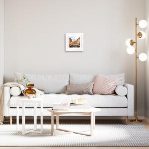 Lupia - Quadro moderno con paesaggi e localismi italiani, Ceramica e Stampa Rilievo, Cornice Legno Shabby Modern bianca, Decorazione Parete, Quadretti Soggiorno, 29x29 cm, ROMA PIAZZA DI SPAGNA del brand Lupia, categoria: Arredo e decorazioni > Quadri e Tele > Quadri città e Localismi, disponibile su Vorreishop.