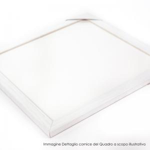 Lupia - Quadro moderno con paesaggi e localismi italiani, Ceramica e Stampa Rilievo, Cornice Legno Shabby Modern bianca, Decorazione Parete, Quadretti Soggiorno, 29x29 cm, VENEZIA CANALE CASE COLORATE del brand Lupia, categoria: Arredo e decorazioni > Quadri e Tele > Quadri città e Localismi, disponibile su Vorreishop.
