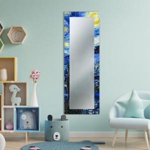 Specchio da parete lungo moderno Mirror Fantasy NOTTE STELLATA Van Gogh 52x152 cm con cornice stampata, specchiera per camera da letto, soggiorno, ingresso del brand Lupia, categoria: Complementi d'arredo > Specchi e specchiere > Specchi stampati, disponibile su Vorreishop.