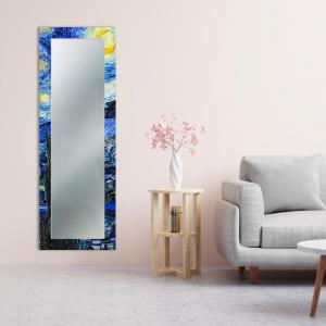 Specchio da parete lungo moderno Mirror Fantasy NOTTE STELLATA Van Gogh 52x152 cm con cornice stampata, specchiera per camera da letto, soggiorno, ingresso del brand Lupia, categoria: Complementi d'arredo > Specchi e specchiere > Specchi stampati, disponibile su Vorreishop.