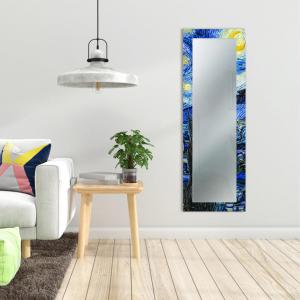 Specchio da parete lungo moderno Mirror Fantasy NOTTE STELLATA Van Gogh 52x152 cm con cornice stampata, specchiera per camera da letto, soggiorno, ingresso del brand Lupia, categoria: Complementi d'arredo > Specchi e specchiere > Specchi stampati, disponibile su Vorreishop.