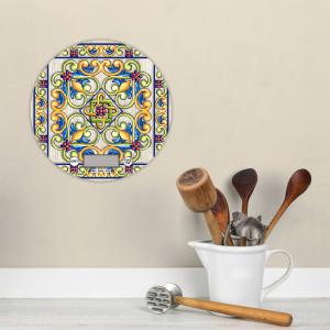Lupia - Bilancia Digitale da Cucina in Vetro Temperato decorato MAIOLICA BEIGE D.18,5 cm, Idea Regalo con scatola bianca, Display LED, Design Elegante Bomboniera, batteria CR2032, Made in Italy del brand Lupia, categoria: Tavola e cucina > Accessori per la Cucina > Bilance Digitali, disponibile su Vorreishop.