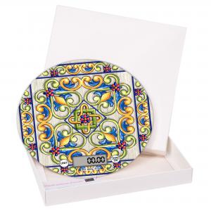 Lupia - Bilancia Digitale da Cucina in Vetro Temperato decorato MAIOLICA BEIGE D.18,5 cm, Idea Regalo con scatola bianca, Display LED, Design Elegante Bomboniera, batteria CR2032, Made in Italy del brand Lupia, categoria: Tavola e cucina > Accessori per la Cucina > Bilance Digitali, disponibile su Vorreishop.