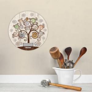 Lupia - Bilancia Digitale da Cucina in Vetro Temperato decorato TREE Albero della Vita D.18,5 cm, Idea Regalo scatola bianca, Display LED, Design Elegante Bomboniera, batteria CR2032, Made in Italy del brand Lupia, categoria: Tavola e cucina > Accessori per la Cucina > Bilance Digitali, disponibile su Vorreishop.