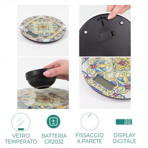 Lupia - Bilancia Digitale da Cucina in Vetro Temperato decorato IL SEGRETO D.18,5 cm, Idea Regalo scatola bianca, Display LED, Design Elegante Bomboniera, batteria CR2032, Made in Italy del brand Lupia, categoria: Tavola e cucina > Accessori per la Cucina > Bilance Digitali, disponibile su Vorreishop.