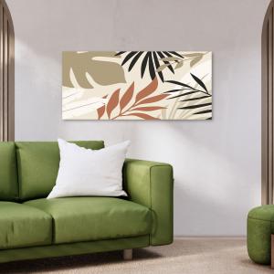 Lupia - Quadro moderno su Tela Canvas DEEP 65x143 cm LARGE TROPICAL, Tela Cotone, Stampa, Made in Italy, Telaio in Legno, casa, soggiorno, capezzale camera da letto, hotel, ufficio del brand Lupia, categoria: Arredo e decorazioni > Quadri e Tele > Quadri su tela, disponibile su Vorreishop.