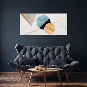 Lupia - Quadro moderno su Tela Canvas DEEP 65x143 cm GEOMETRIC LINE, Tela Cotone, Stampa, Made in Italy, Telaio in Legno, casa, soggiorno, capezzale camera da letto, hotel, ufficio del brand Lupia, categoria: Arredo e decorazioni > Quadri e Tele > Quadri su tela, disponibile su Vorreishop.